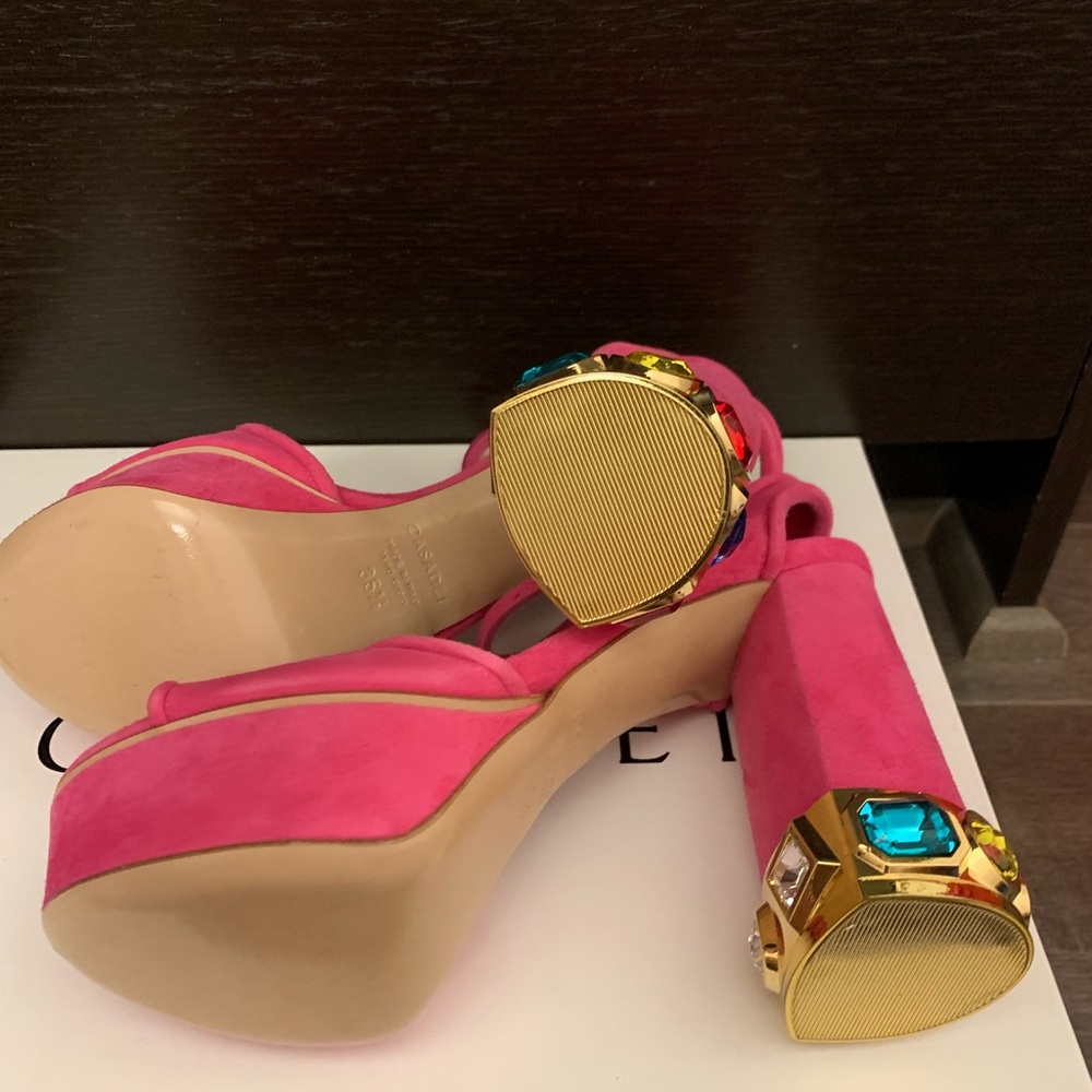 Casadei sandals pink suede brand new - Picture 7 of 7